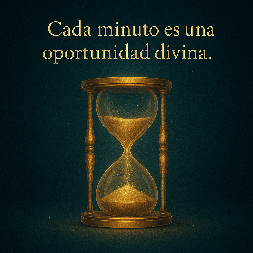 🕰️ El tiempo no se ahorra… se vive Cada minuto es una oportunidad divina